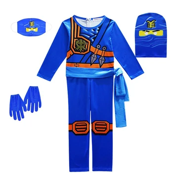 2021 Ninjago Costume Boy Costume Child Fancy Party Dress Up Карнавал За Хелоуин Костюм За Деца Нинджа Cosplay Супергерой Гащеризон