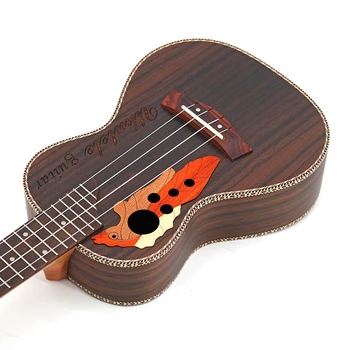 Ukulele 23 Хавайски мини китара 4 струнен инструмент ukulele Палисандър музикален инструмент ukulele 23 електрическа ukulele с пикапом еквалайзер