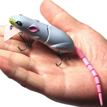 2020 новата риболовна изкуствена примамка пластмасов мышиная примамка the rat Риболов мулти-артритни стръв риболовна стръв с плетене на рибарски принадлежности