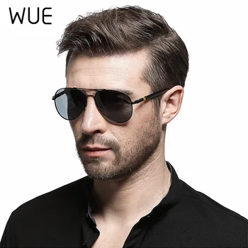 WUE Classic Pilot поляризирани фотохромичните слънчеви очила Мъже, Жени Сплавная дограма за маркови дизайнерски очила за шофиране, риболов Shad