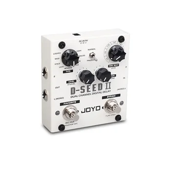JOYO DSEED II китара педала ефект линия на писане е един стерео забавяне на китара эффектор с двойните шипове музикални аксесоари