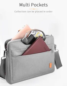 WiWU чанта за лаптоп MacBook Pro Air 13 15 водоустойчива чанта за лаптоп Dell XPS 15 мулти-покет чанта за лаптоп чанта за Xiaomi Pro 15