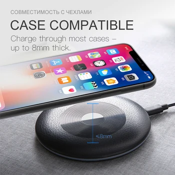IONCT Qi Wireless Charger for iPhone X XR XS Max 8 Fast USB Charging pad for Samsung S8 S9 Note 9 Xiaomi phone charger wirless