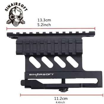 SINAIRSOFT Tactical AK 47/74 Picatinny Уивър Релси AK Series QD Double Side Mount Обхват Quick Release Style Еърсофт Accessories