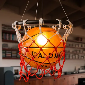 Американски баскетбол висящи лампи ресторант стадиона тема Спорт Магазин за бижута висящи лампи промишленост начини за детска стая