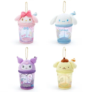 Нов Kuromi My Melody Cup плюшен играчка организатор чанта за съхранение на сладки ключодържатели с висулка, детски играчки за деца подаръци