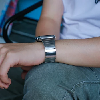 Луксозна каишка за часовник от неръждаема стомана apple watch band 42 милиметра 38mm Линк гривна каишка за iwatch 4 bands 44 mm 40mm series 3 2 1