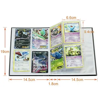 240шт карикатура аниме Pokemon карти албум книга игрална карта EX GX колектори мостова папка деца изтеглени списък на притежателя капацитет играчки
