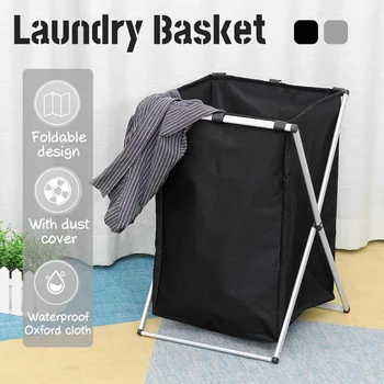 X-образна сгъваема сгъваема кош за мръсни дрехи и бельо организатор сортировач пране на общежитието кошница за дрехи, чанта за съхранение на Оксфорд плат