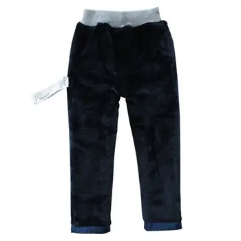 Детски зимни дънкови панталони плюс кадифе детски сгъстено топли дънкови панталони за момчета 3-14 години Облекло TX278