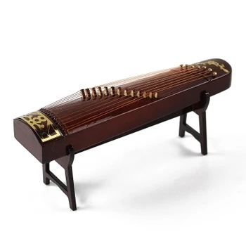 Мини китайски инструмент за декорация серия ориенталски чар в това число кутия е подходящ за 1/6 кукли