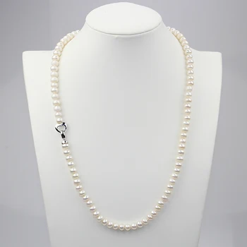 YIKALAISI 925 сребро бутон естествени сладководни перли колие гривна мода създава бижута за жени 8-9 мм перли