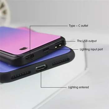 5000mAh Wireless Magnetic Battery Charging Case For iPhone X/Xs Portable Power Bank Case For iPhone Xs Max/XR Battery Charger