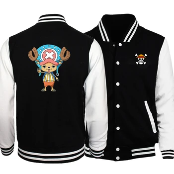 One Piece Logo Printed Jackets Street Trendy Classic Аниме Мъжки Base Uniform Ежедневни Удобно Яке За Мъже Стил
