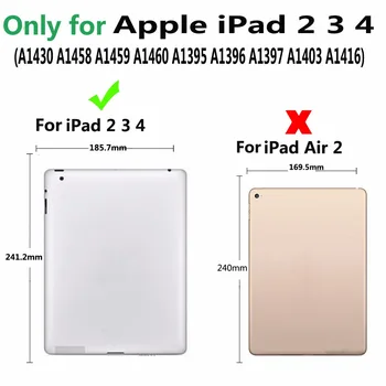 Изключете безжична клавиатура Bluetooth калъф за Apple iPad 2 3 4 iPad2 iPad3 iPad4 9.7 кутията с защитно фолио на екрана стилус