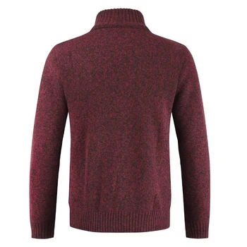 Мъжки пуловер нов 2020 пролет есен модната марка случайни пуловер щанд яка шарени тънък вязаный мъжка жилетка пъстър пуловер