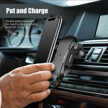 Автоматично за определяне на Qi Fast Wireless Charger за Huawei P30 Pro Mate20 Pro RS Porsche Mobile Аксесоар Charging Car Phone Holder