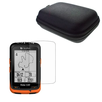 Ясен LCD Екран протектор корица филм на кожата + защитете калъф за преносим чанта за колоездене GPS Брайтън 530