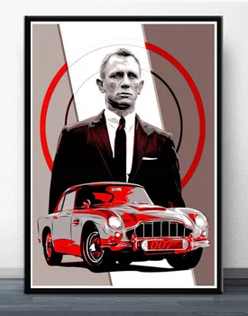 Гореща Джеймс Бонд 007 На Класически Филм Платно Картини, Плакати И Щампи Изкуството На Стената Картина За Украса На Дома Cuadros
