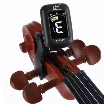 Ено ET05V Цигулка тунер мини електронен екран тунер за цигулка виола виолончело щипка-тунер преносим цифров Цигулка части