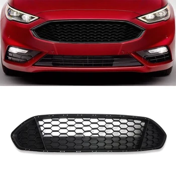 Предна Броня Състезателна Решетка За Ford Fusion Mondeo 2013 2016 Bezel Клетъчна Мрежа На Кутията Черно Оформление На Автомобила