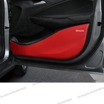 Lsrtw2017 влакна колата кожен салон покриване на врати, анти-удар подложка за Chevrolet Cavalier Onix 2020 2021 аксесоари протектор