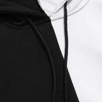 Модната марка за Мъжки блузи 2020 пролет есен мъжки ежедневни блузи, жилетки, мъжки цветови съвпадение качулки hoody върховете