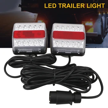 LEEPEE Car Truck Tail Light LED 16 Trailer Tail Light with Magnet 12V 2 бр./компл. разход на теглене задна светлина