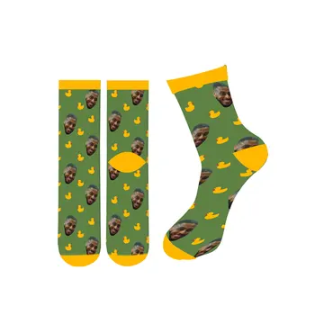 Горещи продажба на 3D печатни персонализирани патица по поръчка чорапи дамски дълги чорапи потребителски Мъжки спортни чорапи персонализирани чорапогащи забавен подарък