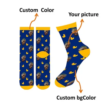 Горещи продажба на 3D печатни персонализирани патица по поръчка чорапи дамски дълги чорапи потребителски Мъжки спортни чорапи персонализирани чорапогащи забавен подарък
