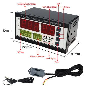 XM-18 Egg Incubator Digital Automatic thermostat controller Mini egg incubator control system Hatchery Machine отстъпка 30%