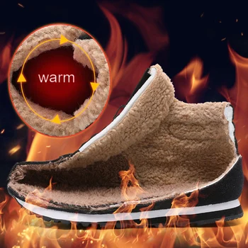 Зимни Мъжки Обувки Кожени Обувки, Мъжки Зимни Топло Мъжки Ежедневни Обувки Градинска Зимни Обувки За Мъже Плюс Размер Zapatos De Hombre