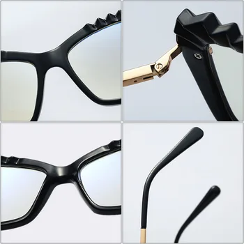 SHAUNA TR90 Anti-Blue Light очила рамка пружинен шарнир жени Котешко око оптични рамки