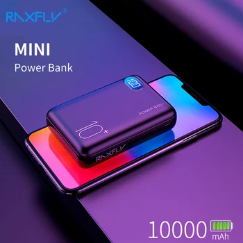 Mini mi Power Bank 10000 ма Dual USB преносимо зарядно Powerbank за Xiaomi Power Bank външна батерия Poverbank 3 входа