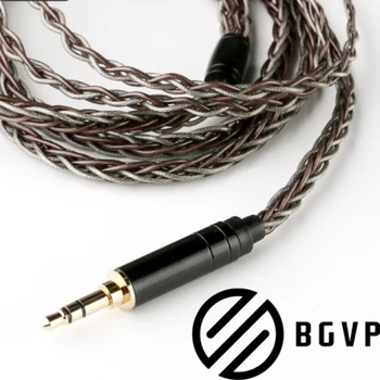 BGVP 6N OCC + plata seda кабел híbrido 2,5 mm 3,5 mm 4,4 мм DIY кабел MMCX intercambiables Hifi actualización кабел DM7
