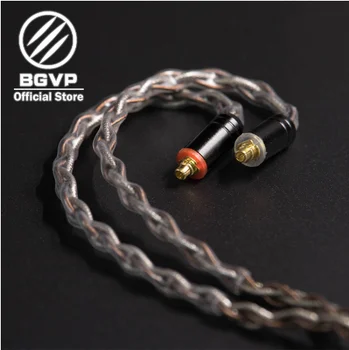 BGVP 6N OCC + plata seda кабел híbrido 2,5 mm 3,5 mm 4,4 мм DIY кабел MMCX intercambiables Hifi actualización кабел DM7