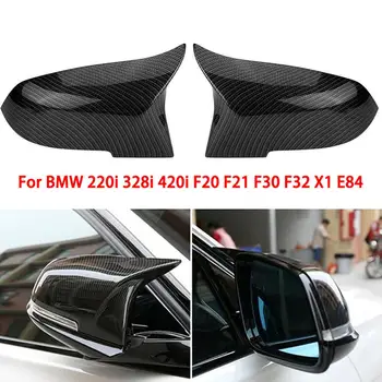2 елемента от въглеродни влакна/ABS огледален капак E90 автомобил огледало за обратно виждане cover капаци директен заместител за BMW F20 F21 F22 F30 F32 F36 X1 M3
