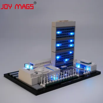 JOY MAGS само Led Light Комплект за 21018 архитектура на централните институции на Организацията на Обединените Нации (не включва модела)