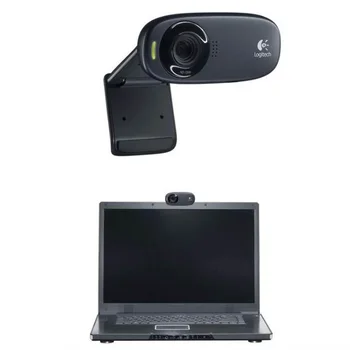 Logitech HD Webcam C310 camera HD 720P 5MP Photos вграден микрофон USB Web Cam Camera HD Plug-and-Play, за PC, лаптоп