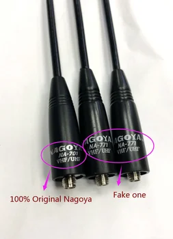 Оригинален Nagoya Na-701 144/430 Mhz SMA женски конектор антена за Cb Уоки Токи PX-888K BF-888S Baofeng подсилени антена