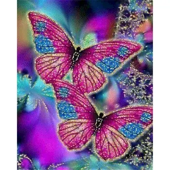 GATYZTORY Animals Oil Painting By Numbers butterfly For Adults Paints By Number Платно Живопис Комплекти 60 х 75 см