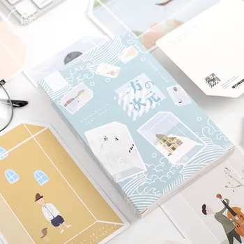 30 листа/комплект Creative Cube illustrations Series картичка/Поздравителна картичка/пощенска картичка с пожелания/коледа и нова година подаръци