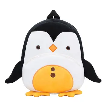 Сладко Бебе Пингвин Раница Мека Плюшена Детска Училище Чанта Закуски Играчка Чанта През Рамо