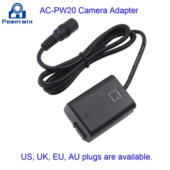 Powerwin AC-PW20 PW20 PW20AM зарядно за фотоапарат Фалшив съединител за Алфа 3 5 A7ii A7S A7R NEX A33 A55 а a65 A6000 A6300 A6500 A7000