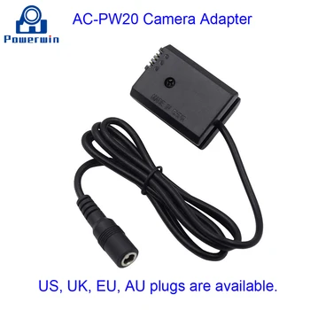 Powerwin AC-PW20 PW20 PW20AM зарядно за фотоапарат Фалшив съединител за Алфа 3 5 A7ii A7S A7R NEX A33 A55 а a65 A6000 A6300 A6500 A7000