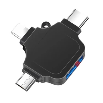 3-в-1 OTG адаптер многофункционален USB3. 0 флаш-памет и Micro-USB / Type-C за телефони Android и iOS