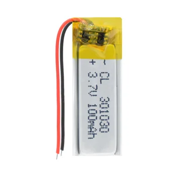 301030 3.7 V 100mAh литиево полимерна батерия за медицинско оборудване Smart Home Product LED Light MP3 MP4 Lipo Batteria