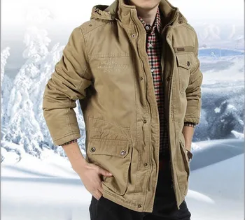 ZOEQO нови зимни мъжки Jaket Марка топло яке мъжки палта есен памук яке връхни дрехи, палто Безплатна доставка мъжете зимно яке