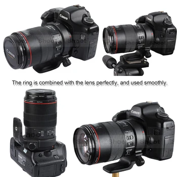 Метална халка за закрепване на статив яка обектив за Canon EF 100mm f/2.8 L IS USM Macro Lens, може да замени референтната група обектив Canon D(B)