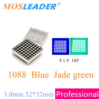 Mosleader 50 бр. син нефрит зелена 8x8 1088 8*8 led растерна решетка масив матричен дисплей led дисплей модул 3.0 мм и 32 * 32 мм 32x32 мм